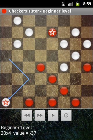 a screenshot of android checkers